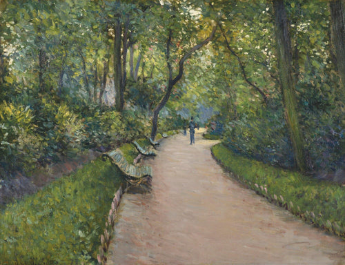 O Parc Monceau (Gustave Caillebotte) - Reprodução com Qualidade Museu