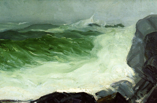 O mar cinzento (George Bellows) - Reprodução com Qualidade Museu