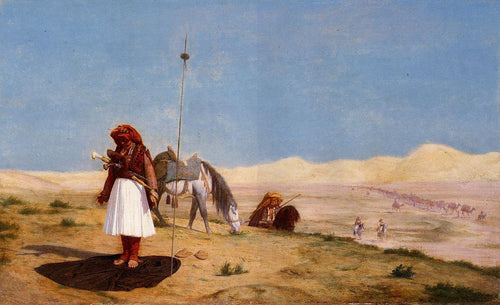 Oração no deserto (Jean-Leon Gerome) - Reprodução com Qualidade Museu