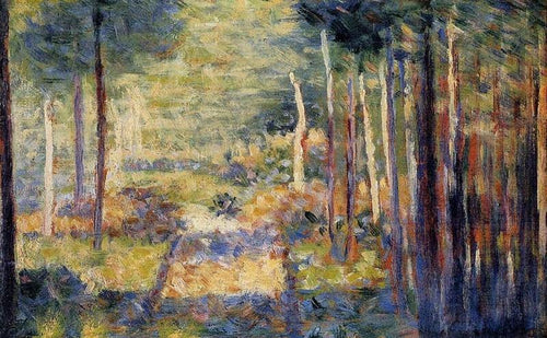 Caminho da Floresta, Barbizon (Georges Seurat) - Reprodução com Qualidade Museu