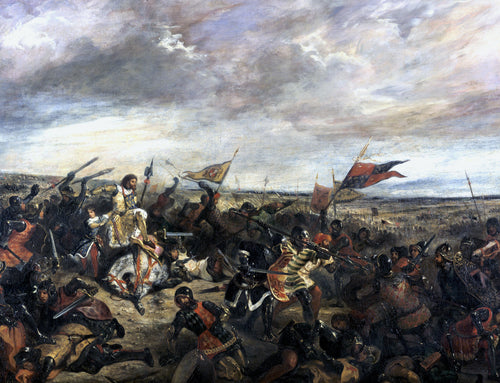 Batalha de Poitiers (Eugene Delacroix) - Reprodução com Qualidade Museu