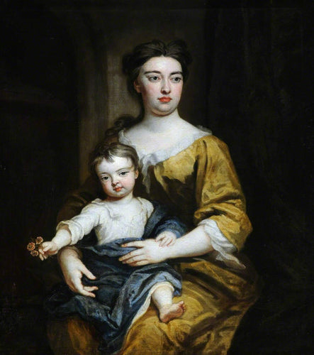 Retrato de uma mulher e uma criança desconhecidas