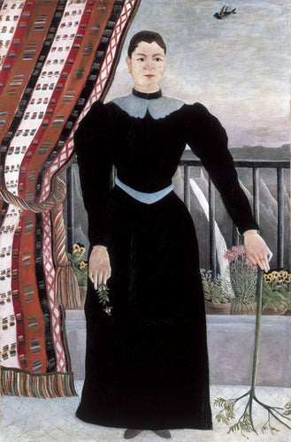 Retrato de uma mulher (Henri Rousseau) - Reprodução com Qualidade Museu