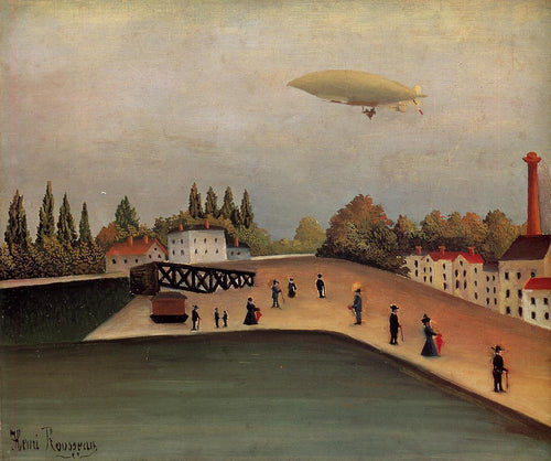 Vista do Quai Divry (Henri Rousseau) - Reprodução com Qualidade Museu