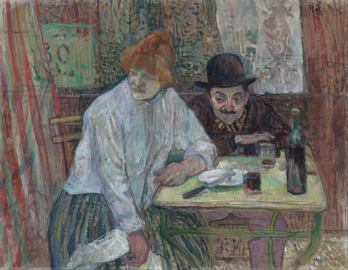 No Café La Mie (Henri de Toulouse-Lautrec) - Reprodução com Qualidade Museu