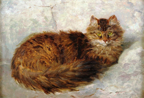 O gato (Henriette Ronner-Knip) - Reprodução com Qualidade Museu