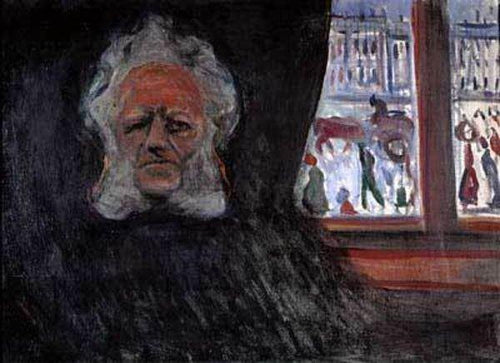 Henrik Ibsen no Grand Café (Edvard Munch) - Reprodução com Qualidade Museu