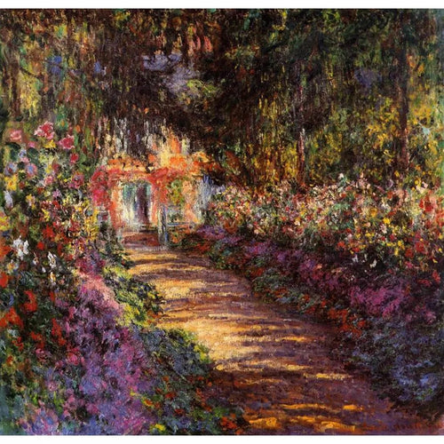 O jardim em flor (Claude Monet) - Reprodução com Qualidade Museu
