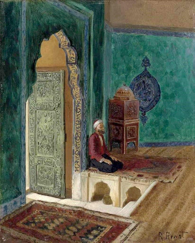 Na mesquita (Rudolf Ernst) - Reprodução com Qualidade Museu