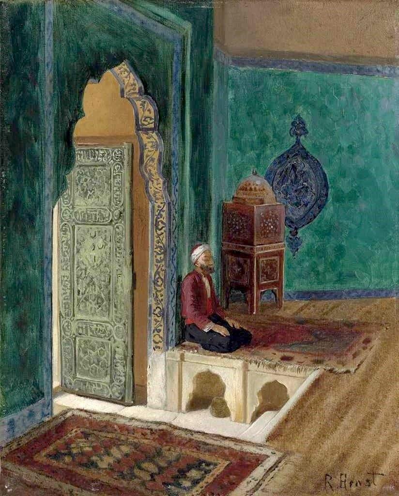 Na mesquita (Rudolf Ernst) - Reprodução com Qualidade Museu