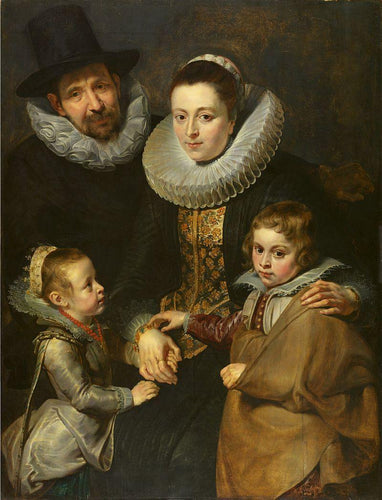 Família de Jan Brueghel, o Velho (Peter Paul Rubens) - Reprodução com Qualidade Museu
