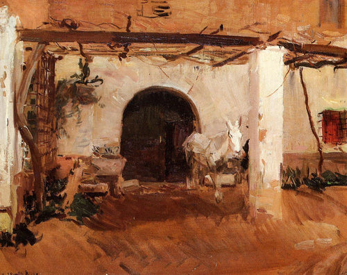 Casa De Huerta, Valencia-Study (Joaquin Sorolla) - Reprodução com Qualidade Museu