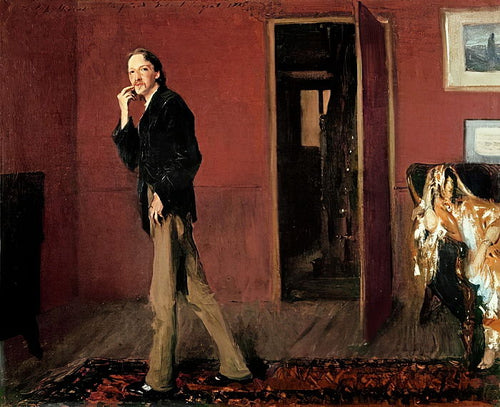 Robert Louis Stevenson e sua esposa (John Singer Sargent) - Reprodução com Qualidade Museu