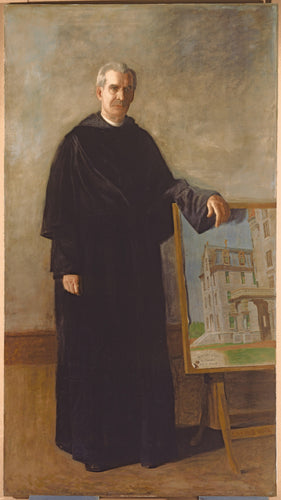 Retrato do Reverendo John J. Fedigan (Thomas Eakins) - Reprodução com Qualidade Museu