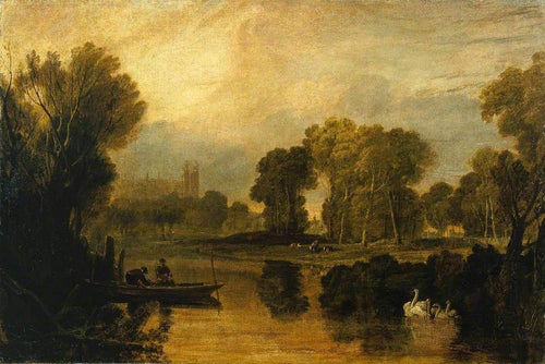 The Thames At Eton (Joseph Mallord William Turner) - Reprodução com Qualidade Museu