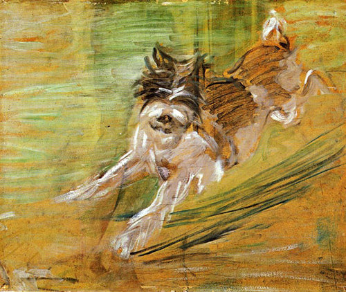 Cachorro saltador Schlick (Franz Marc) - Reprodução com Qualidade Museu