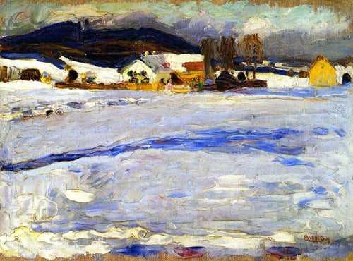 Bei Starnberg - Inverno (Wassily Kandinsky) - Reprodução com Qualidade Museu