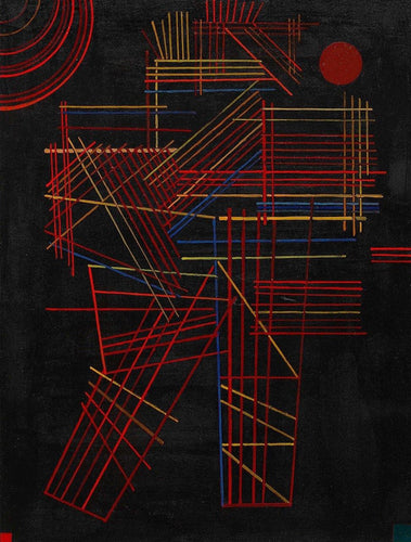 Varas coloridas (Wassily Kandinsky) - Reprodução com Qualidade Museu