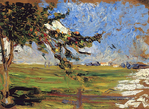Paisagem com macieira (Wassily Kandinsky) - Reprodução com Qualidade Museu