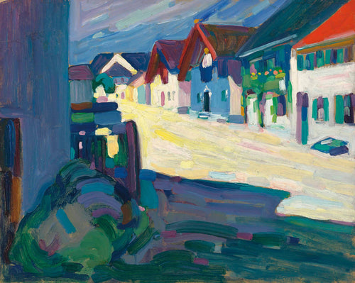 Murnau - Strasse (Wassily Kandinsky) - Reprodução com Qualidade Museu