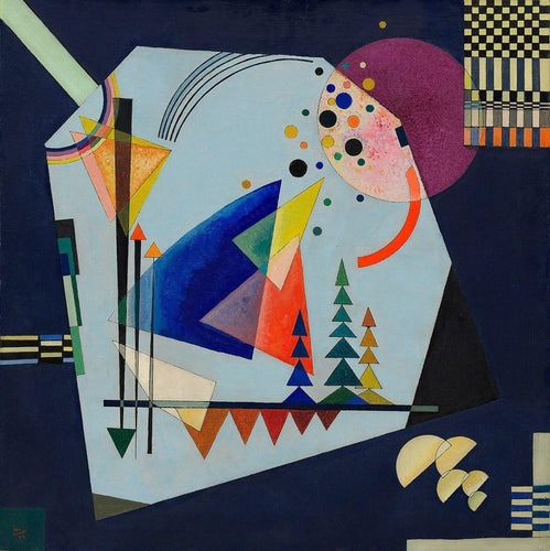 Três sons (Wassily Kandinsky) - Reprodução com Qualidade Museu