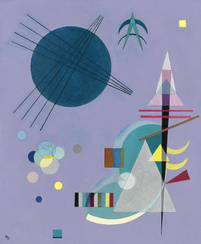Violet-Green (Wassily Kandinsky) - Reprodução com Qualidade Museu