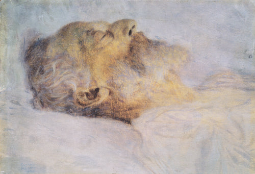Velho no leito de morte (Gustav Klimt) - Reprodução com Qualidade Museu