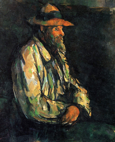 Retrato de Vallier (Paul Cézanne) - Reprodução com Qualidade Museu