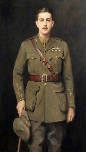 Tenente Evan Davies Jones Royal Flying Corps (John Collier) - Reprodução com Qualidade Museu