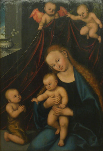Virgem e menino adorado pelo menino São João