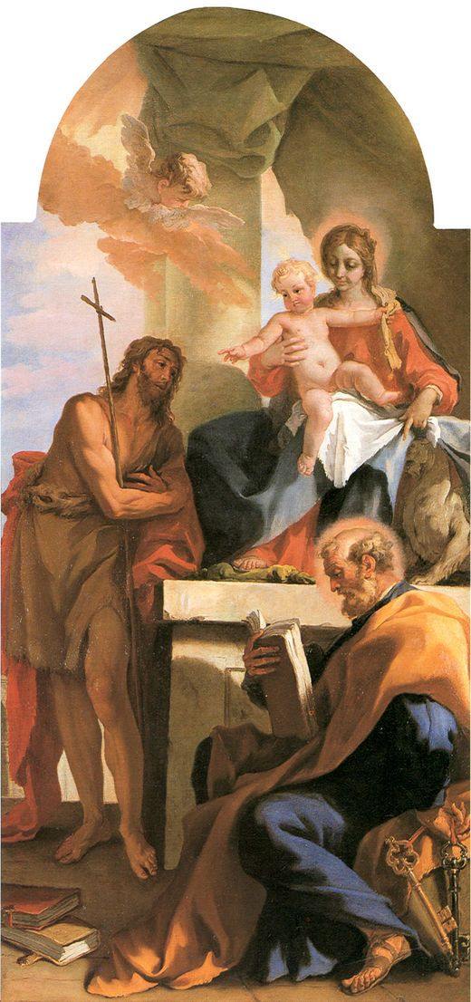 Madonna com o filho, São João Batista e São Pedro