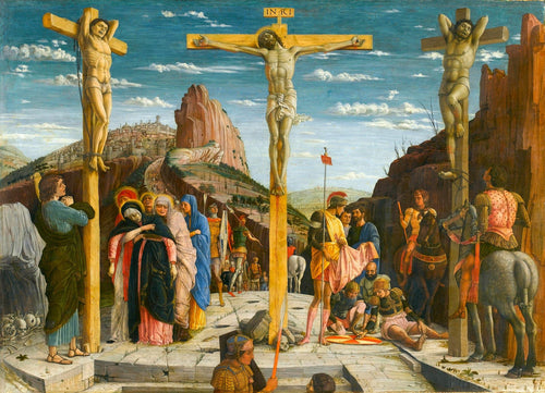 Crucificação Predella - Painel central do retábulo de San Zeno - Replicarte