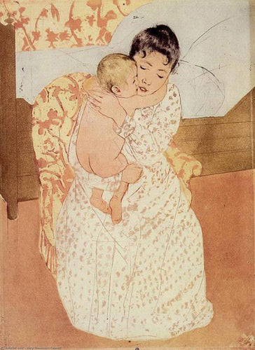 Criança nua (Mary Cassatt) - Reprodução com Qualidade Museu