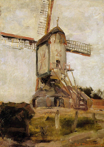 Mill Of Heeswijk (Piet Mondrian) - Reprodução com Qualidade Museu