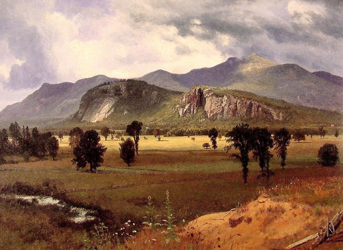 Moat Mountain Intervale, New Hampshire (Albert Bierstadt) - Reprodução com Qualidade Museu