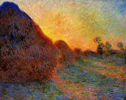 Grainstacks (Claude Monet) - Reprodução com Qualidade Museu