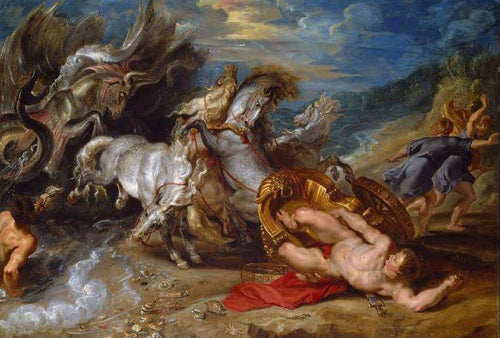 A morte de hipólito (Peter Paul Rubens) - Reprodução com Qualidade Museu