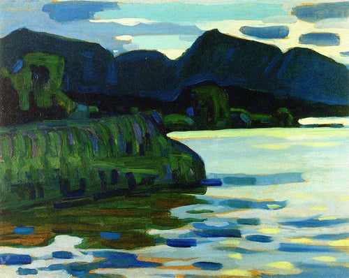 Murnau - Litoral II (Wassily Kandinsky) - Reprodução com Qualidade Museu