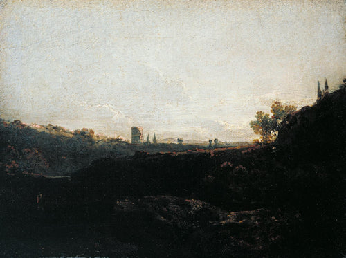 Vista de uma cidade (Joseph Mallord William Turner) - Reprodução com Qualidade Museu