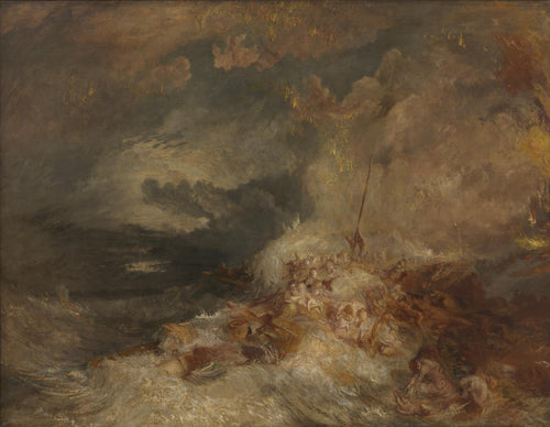 Um desastre no mar (Joseph Mallord William Turner) - Reprodução com Qualidade Museu