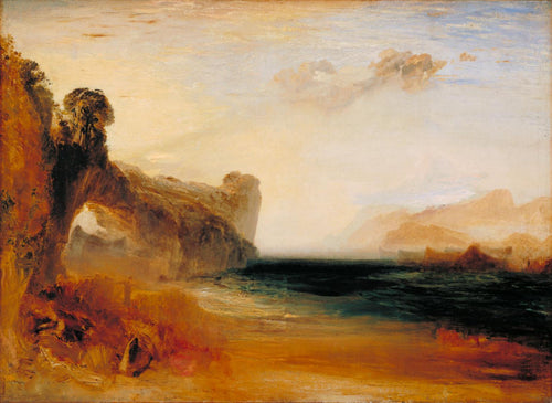 Rocky Bay com figuras (Joseph Mallord William Turner) - Reprodução com Qualidade Museu