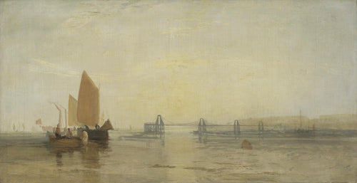 The Chain Pier, Brighton (Joseph Mallord William Turner) - Reprodução com Qualidade Museu