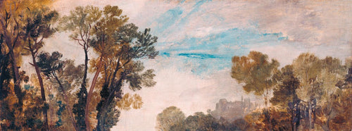 Tree Tops And Sky, Castelo de Guildford (Joseph Mallord William Turner) - Reprodução com Qualidade Museu