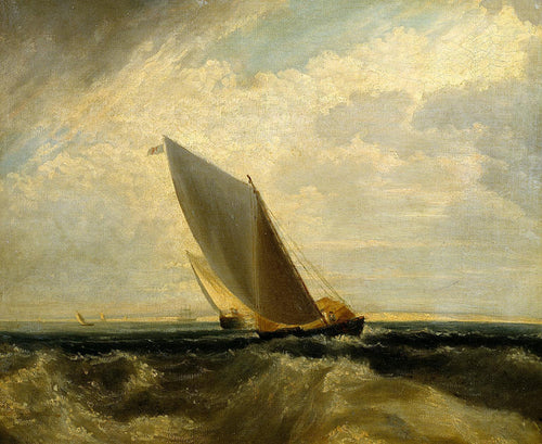 Uma brisa fresca após Sheerness e a Ilha de Sheppey (Joseph Mallord William Turner) - Reprodução com Qualidade Museu