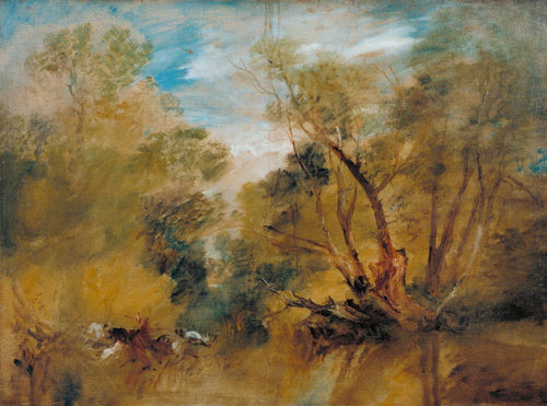 Salgueiros ao lado de um riacho (Joseph Mallord William Turner) - Reprodução com Qualidade Museu