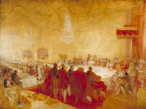 George IV no banquete dos Provosts no Parlamento, Edimburgo (Joseph Mallord William Turner) - Reprodução com Qualidade Museu