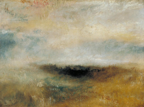 Vista do mar com tempestade chegando (Joseph Mallord William Turner) - Reprodução com Qualidade Museu