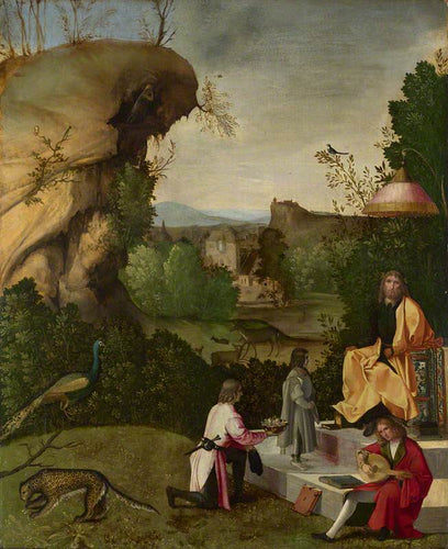 Homenagem a um poeta (Giorgione) - Reprodução com Qualidade Museu