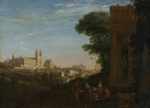 Uma vista em Roma (Claude Lorrain) - Reprodução com Qualidade Museu