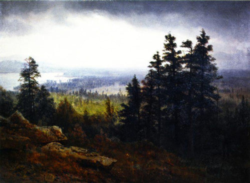Perto de North Conway, New Hampshire (Albert Bierstadt) - Reprodução com Qualidade Museu